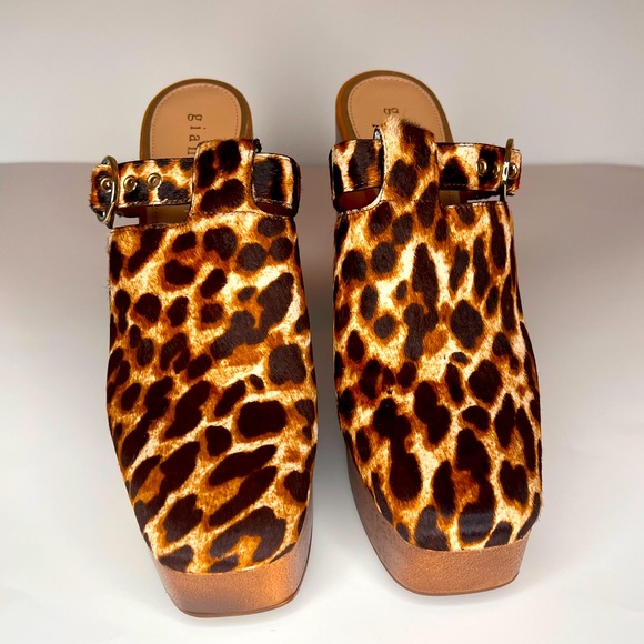 Gianni Bini Shoes - Gianni Bini leopard platform mules